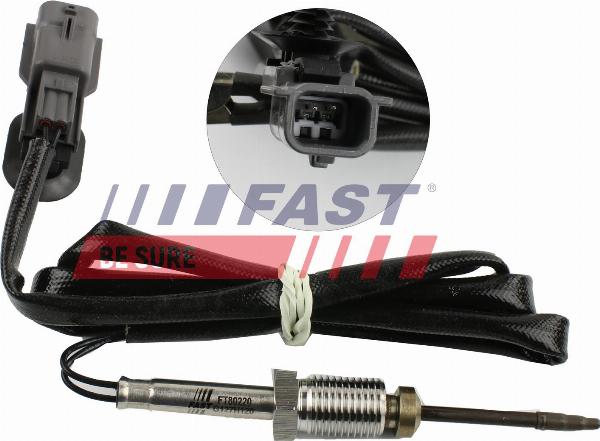 Fast FT80220 - Capteur, température des gaz droxauto.com