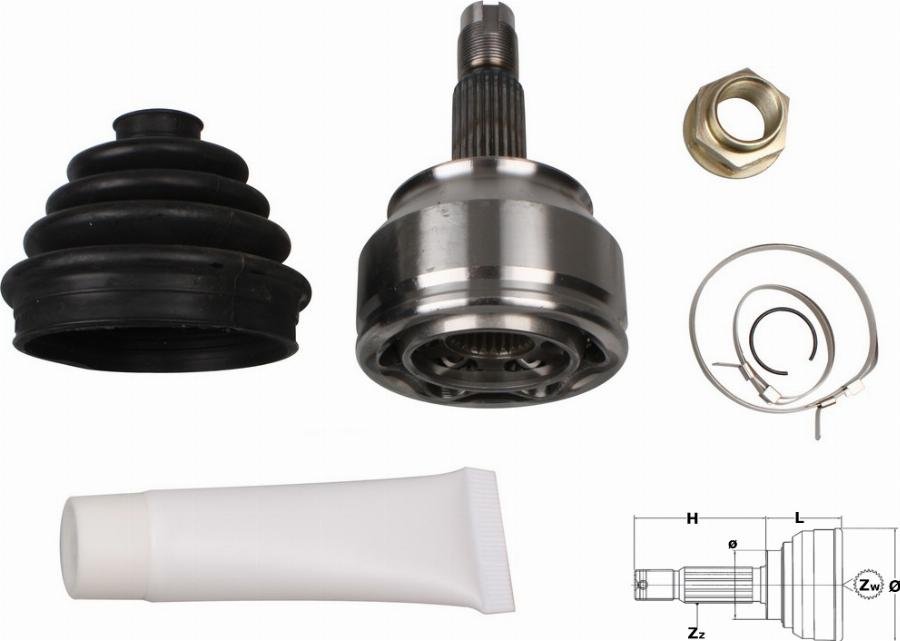 Fast FT25083K - Jeu de joints, arbre de transmission droxauto.com