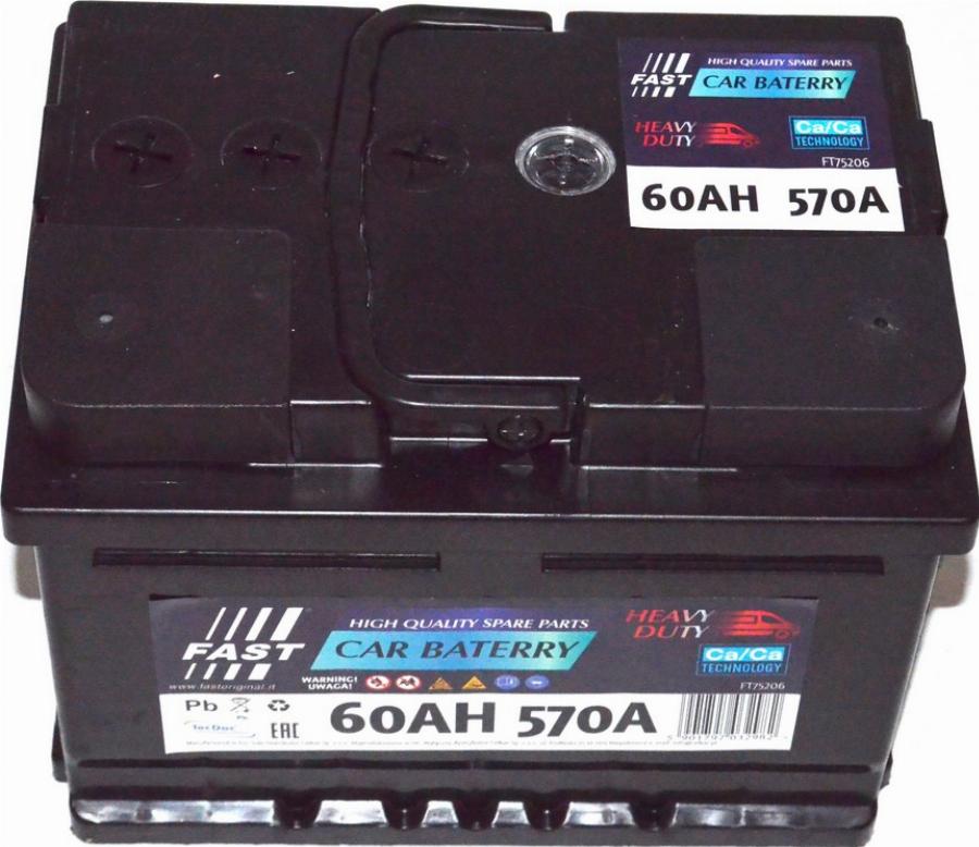 Fast FT75206 - Batterie de démarrage droxauto.com