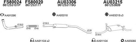 Faurecia AA96079 - Joint d'étanchéité, tuyau d'échappement droxauto.com