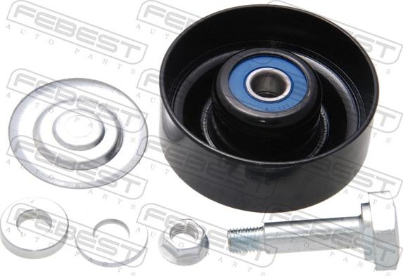 Febest 0287-R51 - Poulie renvoi / transmission, courroie trapézoïdale à nervures droxauto.com