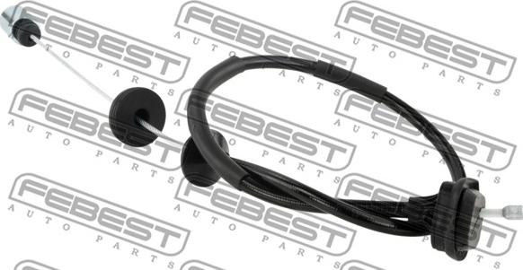 Febest 24108-LOGII - Tirette à câble, commande d'embrayage droxauto.com
