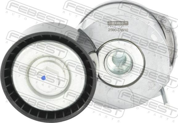 Febest 2590-DW10 - Tendeur de courroie, courroie trapézoïdale à nervures droxauto.com