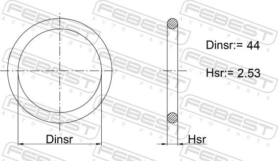Febest 23400-018 - Joint, flexible vanne EGR droxauto.com