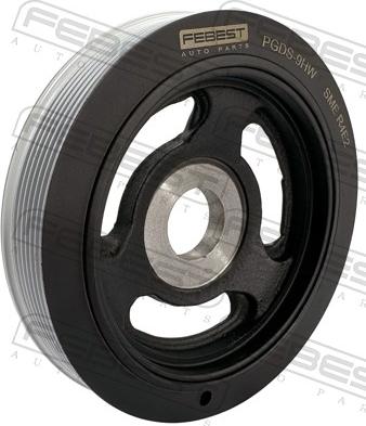 Febest PGDS-9HW - Poulie, vilebrequin droxauto.com