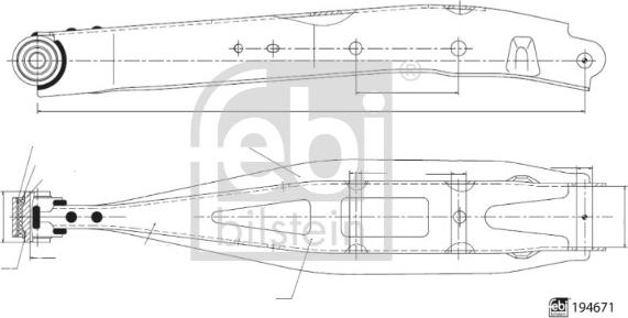 FEBI Bilstein 194671 - Bras de liaison, suspension de roue droxauto.com