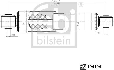 FEBI Bilstein 194194 - Amortisseur droxauto.com