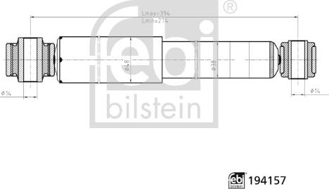 FEBI Bilstein 194157 - Amortisseur droxauto.com