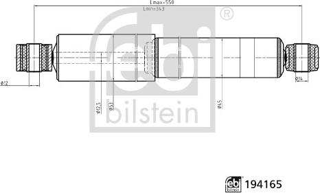 FEBI Bilstein 194165 - Amortisseur droxauto.com