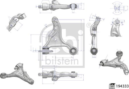 FEBI Bilstein 194333 - Bras de liaison, suspension de roue droxauto.com