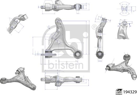 FEBI Bilstein 194329 - Bras de liaison, suspension de roue droxauto.com