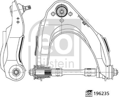 FEBI Bilstein 196235 - Bras de liaison, suspension de roue droxauto.com