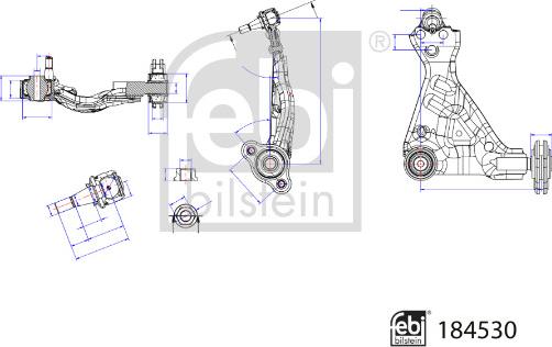 FEBI Bilstein 184530 - Bras de liaison, suspension de roue droxauto.com
