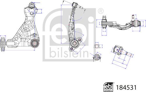 FEBI Bilstein 184531 - Bras de liaison, suspension de roue droxauto.com