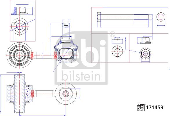 FEBI Bilstein 184868 - Entretoise / tige, stabilisateur droxauto.com