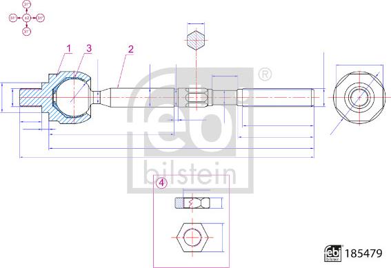 FEBI Bilstein 185479 - Rotule de direction intérieure, barre de connexion droxauto.com