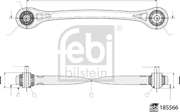 FEBI Bilstein 185566 - Bras de liaison, suspension de roue droxauto.com
