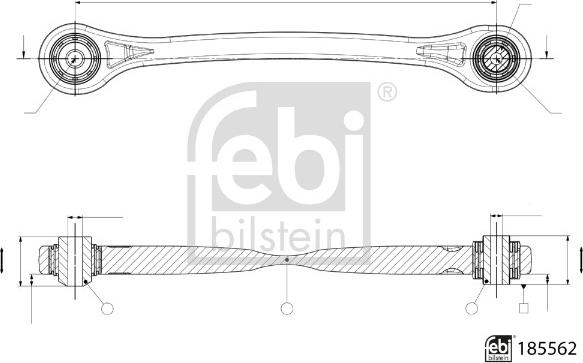 FEBI Bilstein 185562 - Bras de liaison, suspension de roue droxauto.com
