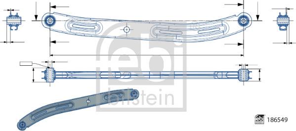 FEBI Bilstein 186549 - Bras de liaison, suspension de roue droxauto.com