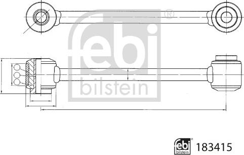 FEBI Bilstein 183415 - Entretoise / tige, stabilisateur droxauto.com