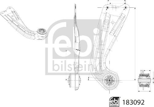 FEBI Bilstein 183092 - Bras de liaison, suspension de roue droxauto.com