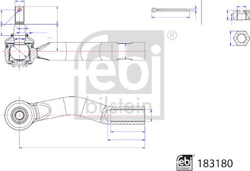 FEBI Bilstein 183180 - Rotule de barre de connexion droxauto.com