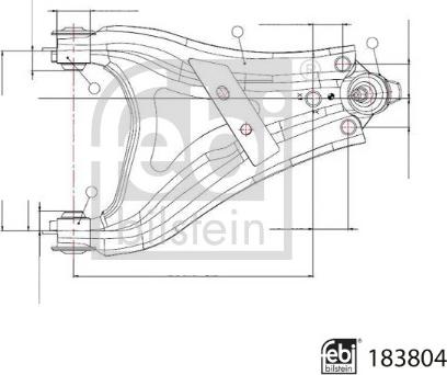 FEBI Bilstein 183804 - Bras de liaison, suspension de roue droxauto.com