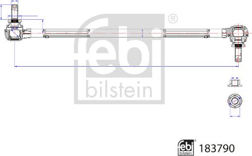 FEBI Bilstein 183790 - Entretoise / tige, stabilisateur droxauto.com