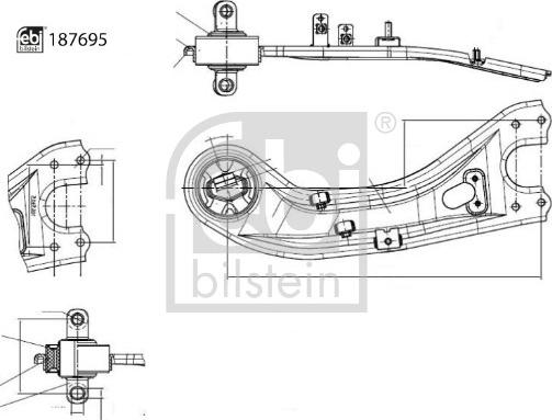 FEBI Bilstein 187695 - Bras de liaison, suspension de roue droxauto.com
