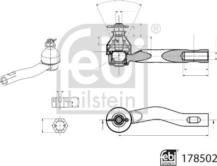 FEBI Bilstein 178502 - Rotule de barre de connexion droxauto.com