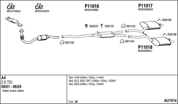 Fenno AU1014 - Échappement droxauto.com