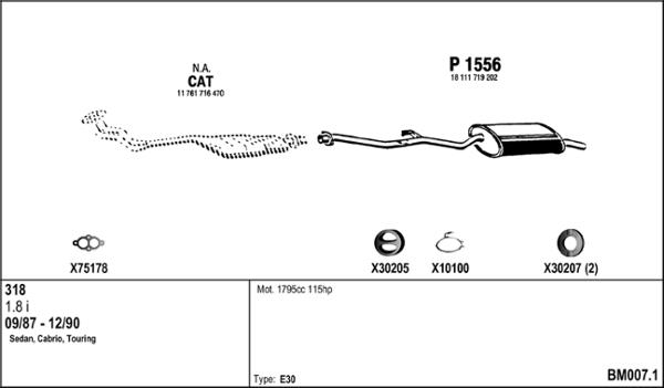 Fenno BM007.1 - Échappement droxauto.com
