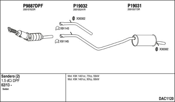 Fenno DAC1120 - Échappement droxauto.com