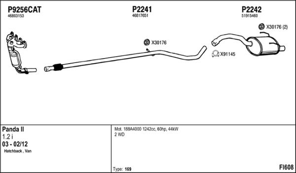 Fenno FI608 - Échappement droxauto.com