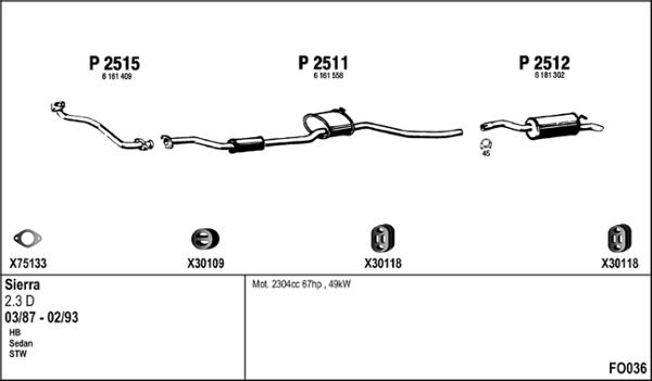 Fenno FO036 - Échappement droxauto.com