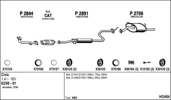 Fenno HO404 - Échappement droxauto.com