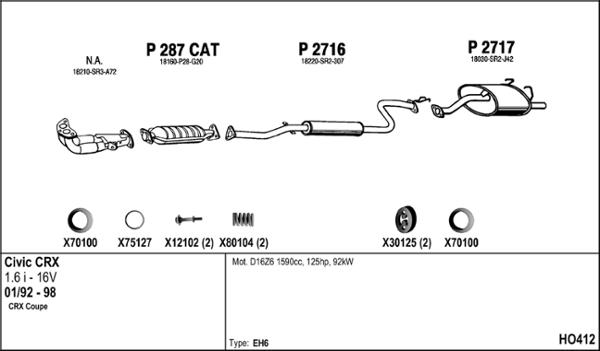 Fenno HO412 - Échappement droxauto.com