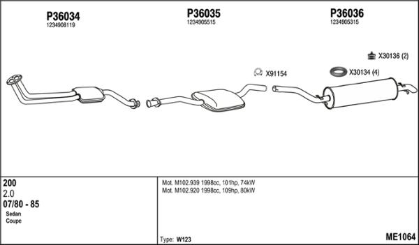 Fenno ME1064 - Échappement droxauto.com