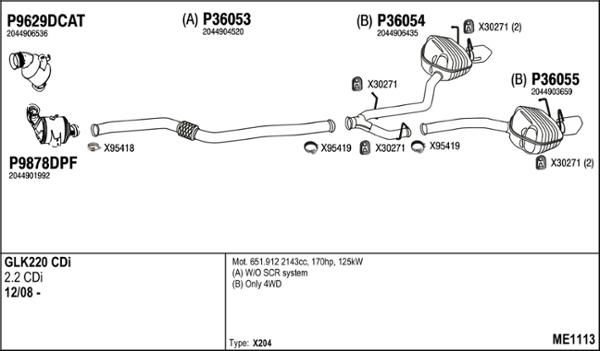 Fenno ME1113 - Échappement droxauto.com