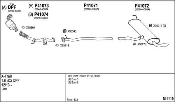 Fenno NI1119 - Échappement droxauto.com