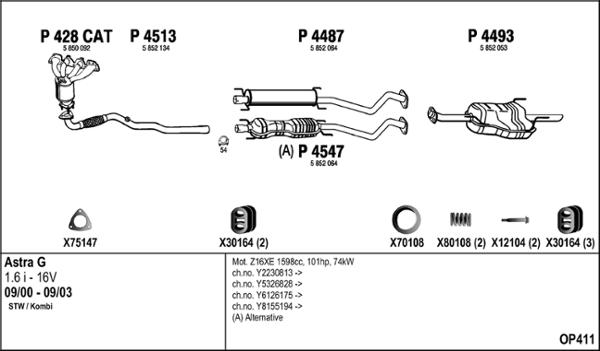 Fenno OP411 - Échappement droxauto.com