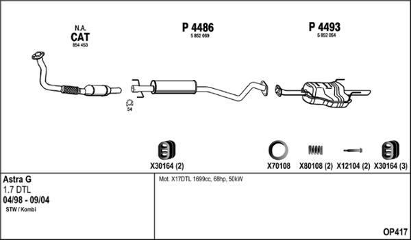 Fenno OP417 - Échappement droxauto.com