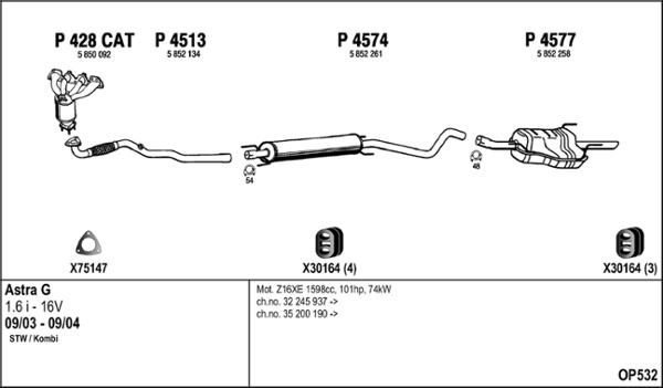 Fenno OP532 - Échappement droxauto.com