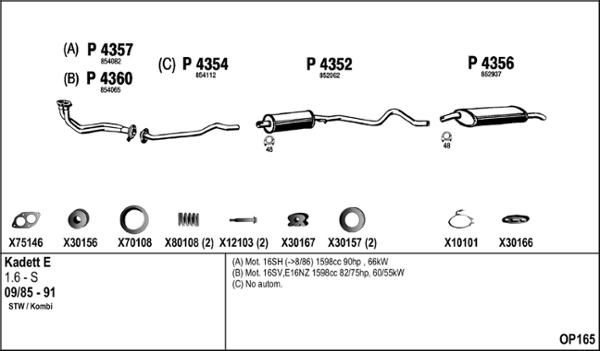 Fenno OP165 - Échappement droxauto.com