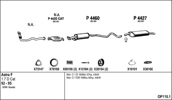 Fenno OP110.1 - Échappement droxauto.com