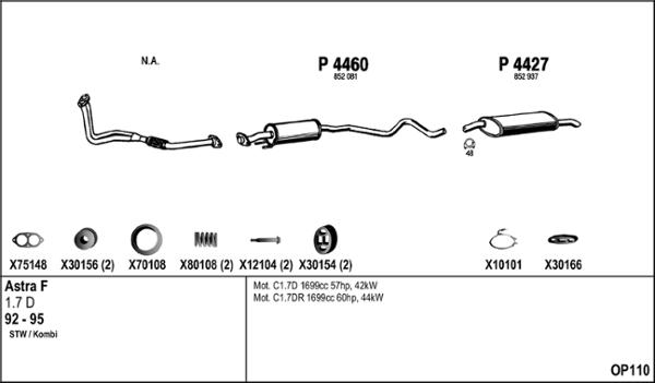 Fenno OP110 - Échappement droxauto.com