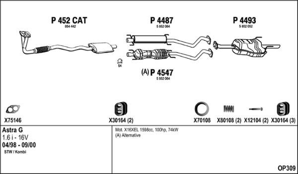 Fenno OP309 - Échappement droxauto.com