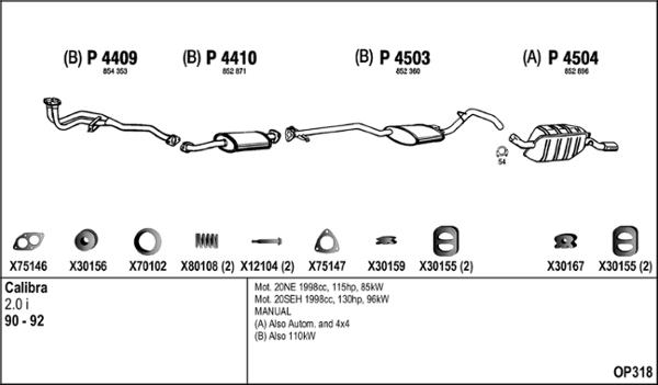 Fenno OP318 - Échappement droxauto.com