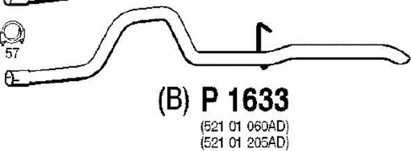 Fenno P1633 - Tuyau d'échappement droxauto.com
