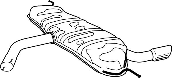 Fenno P1272 - Silencieux arrière droxauto.com